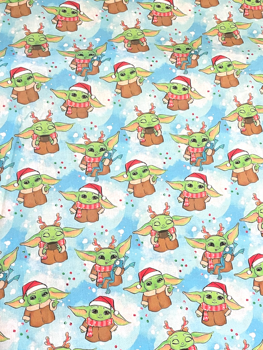 Australian Made Scrub Set- Baby Yoda Christmas