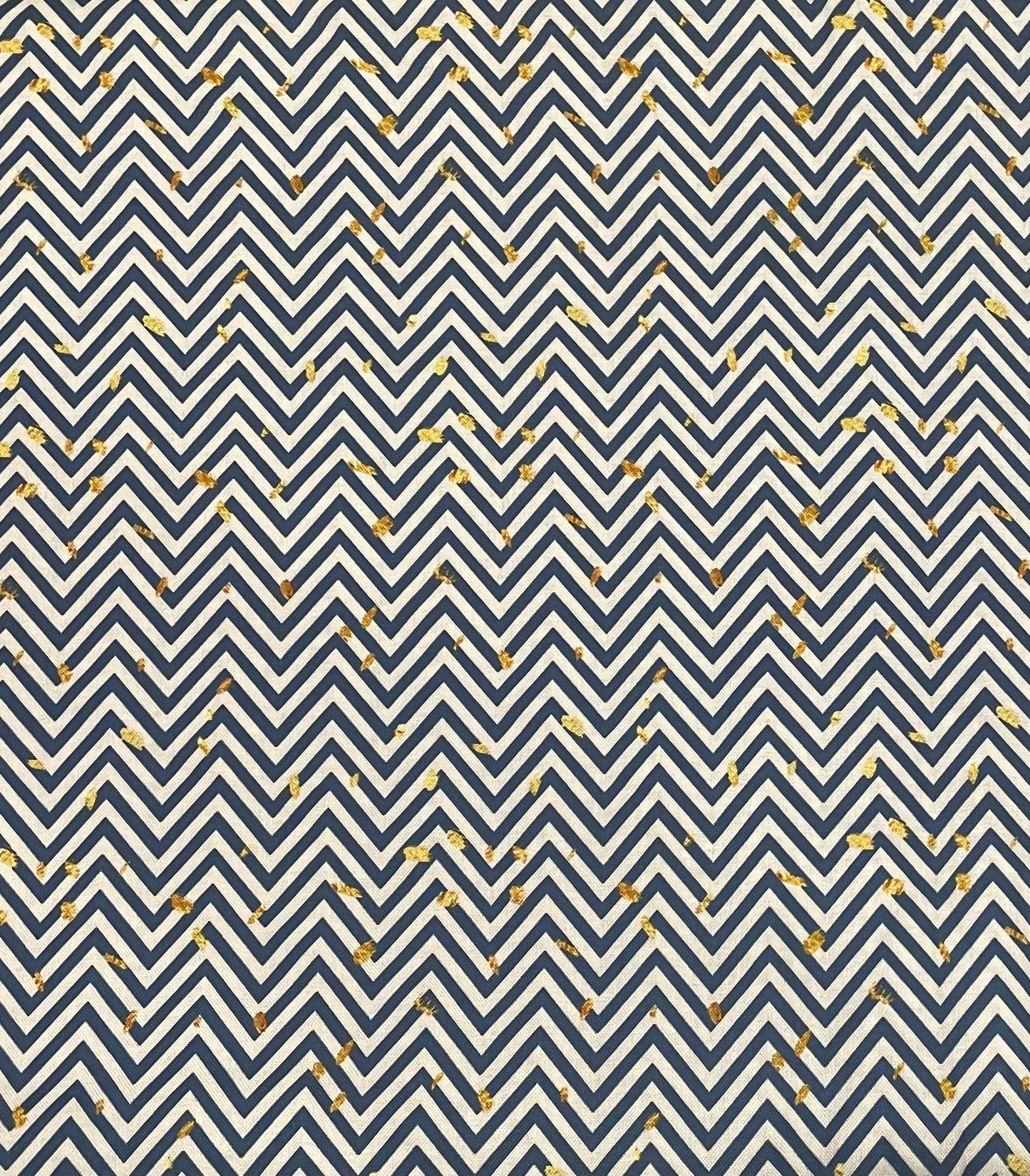 KC Dress- Chevron with Gold flecks
