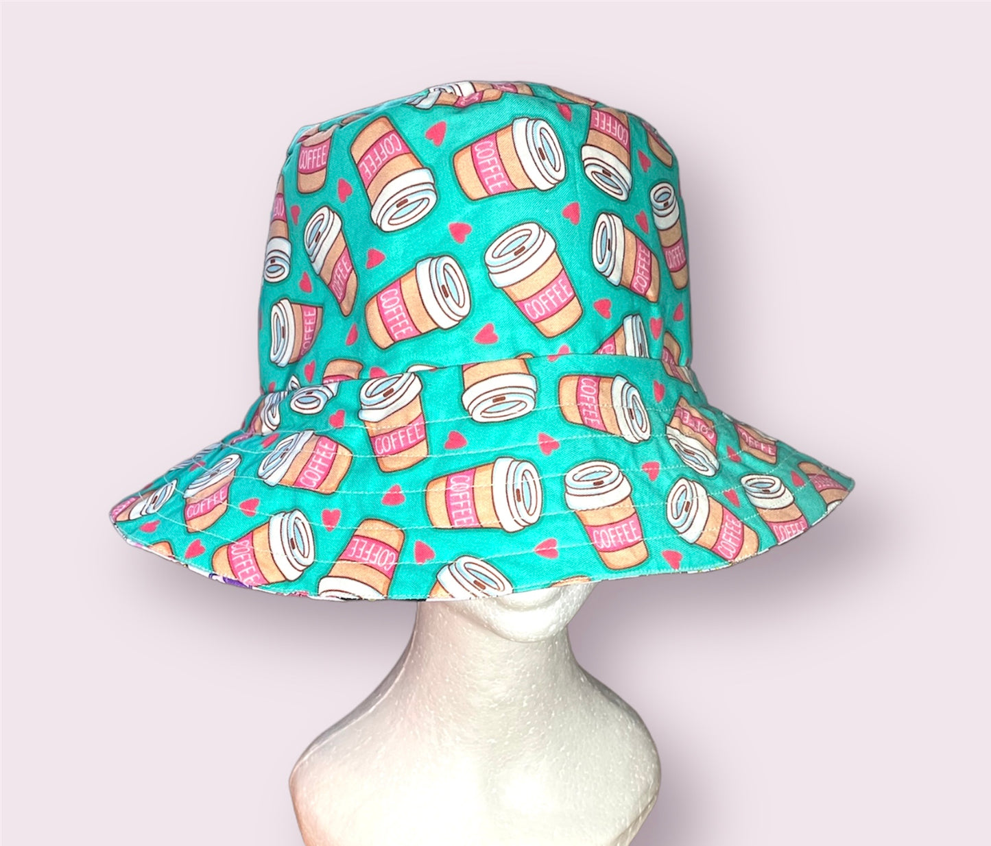 Fashion Hat- Villains on Purple & Coffee