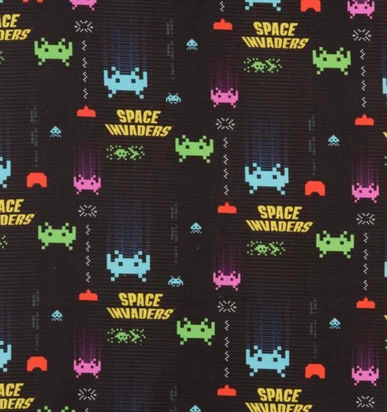 Button Shirt- Space Invader