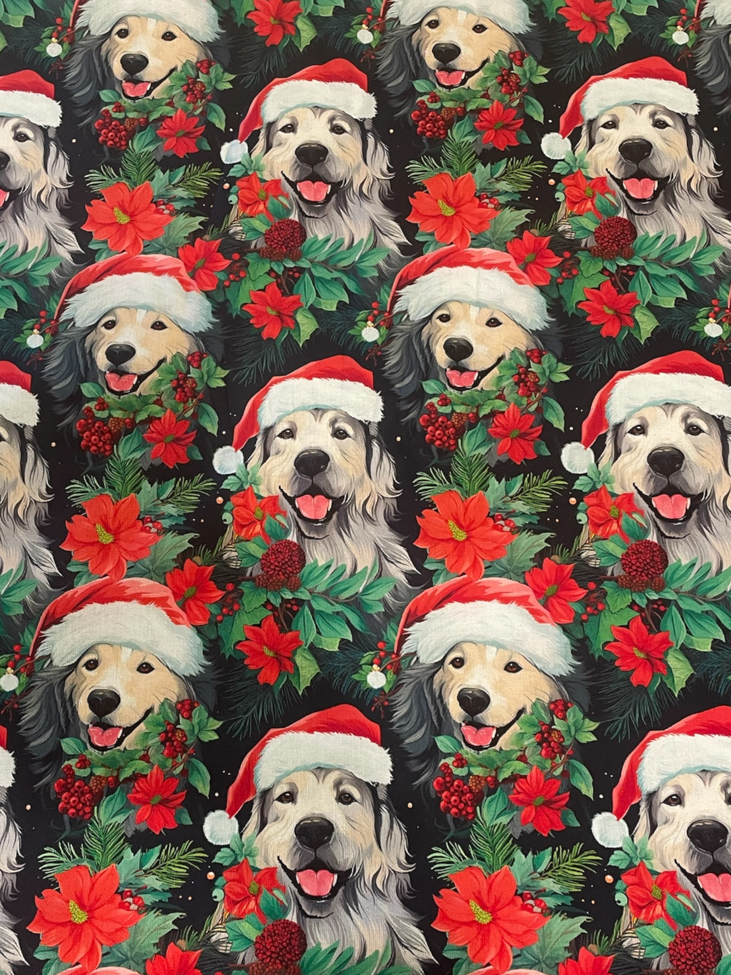 Australian Made Scrub Top- Santa Dogs