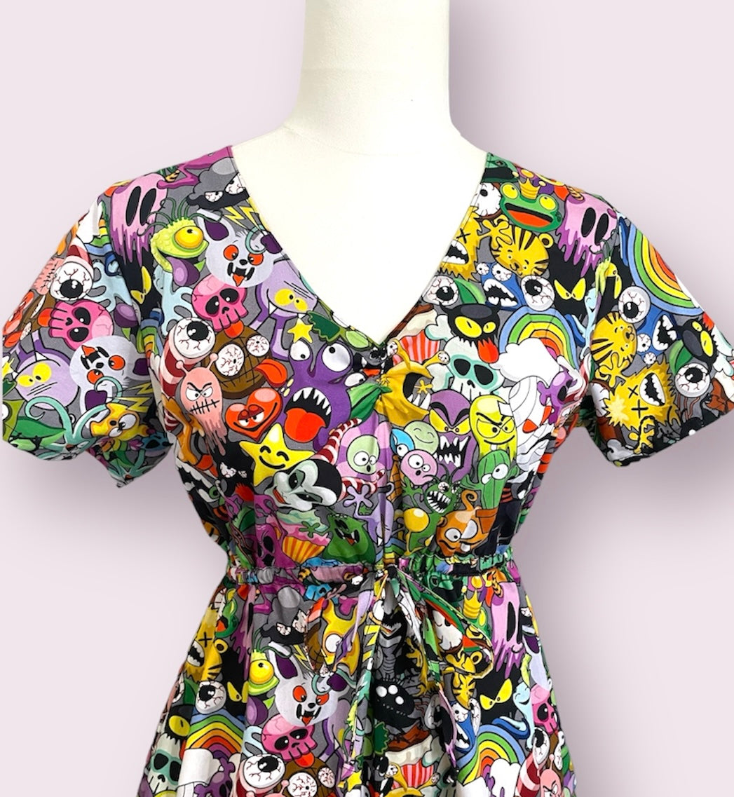 Sweetheart Dress- Colourful Monsters