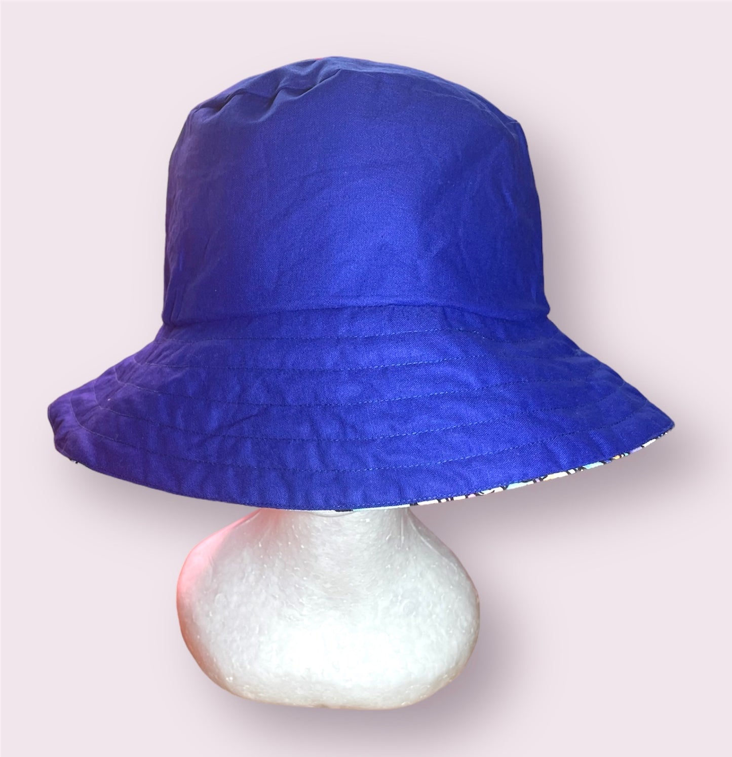 Fashion Hat- Summer Bluey & Plain Blue