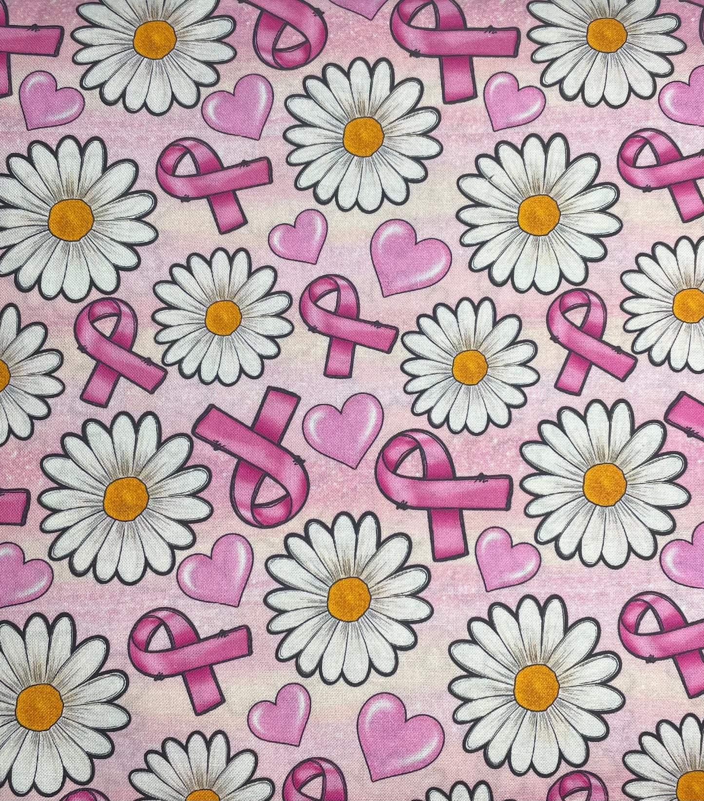 Scrub Top- Pink Ribbon