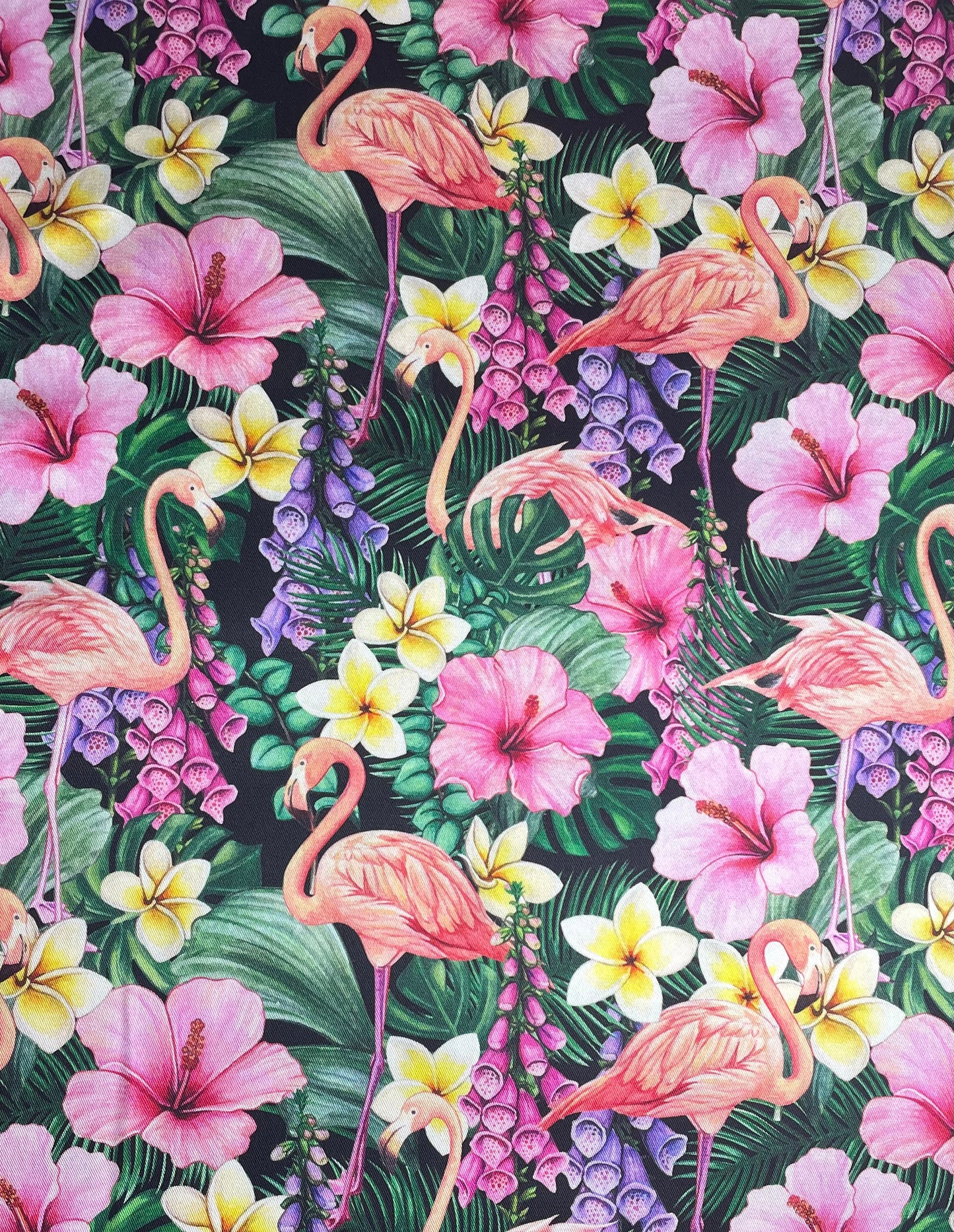 Scrub Top- Tropical Flamingoes