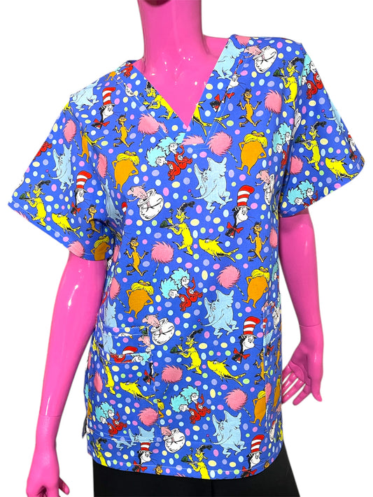 Scrub Top- Seuss Favorites