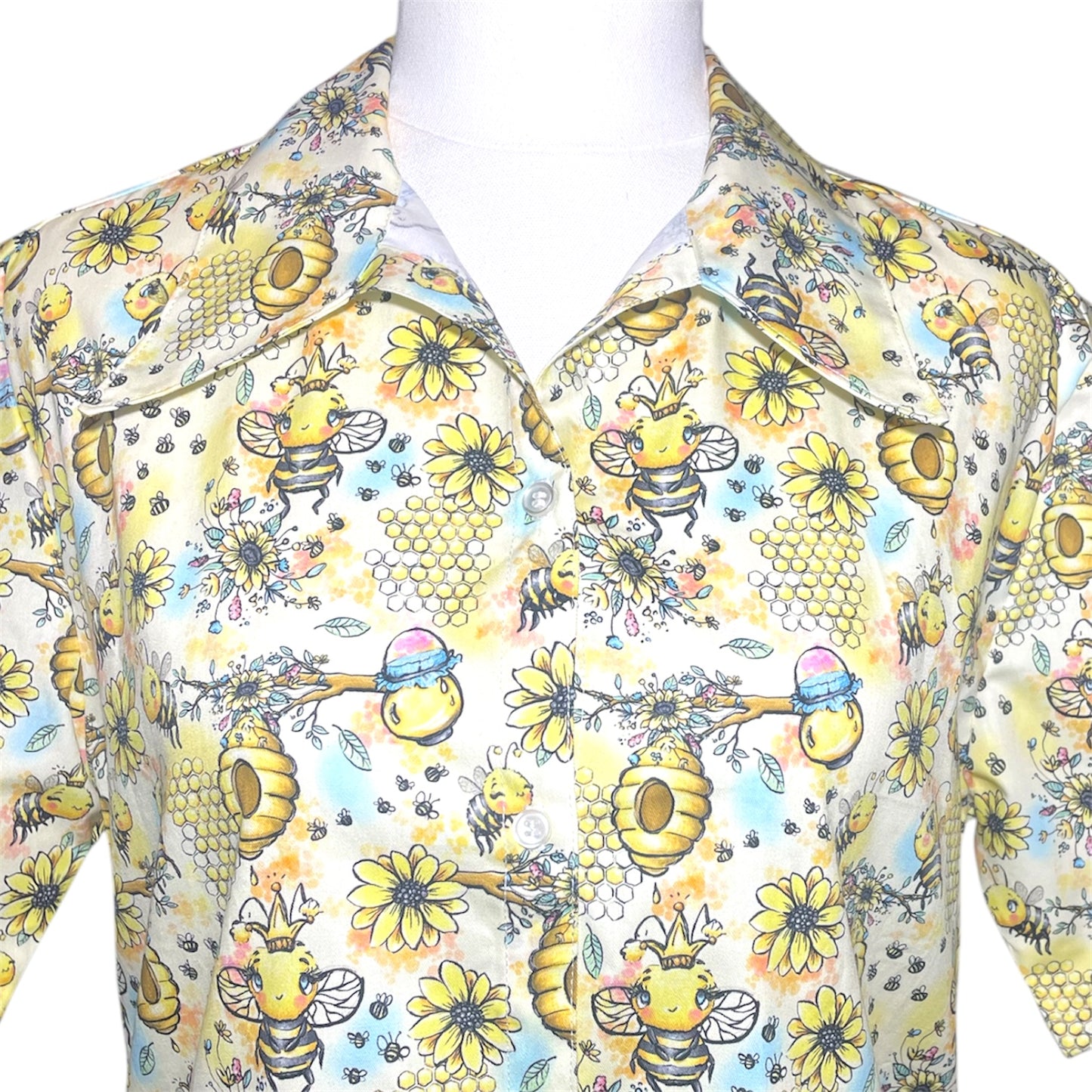 Button Shirt- Sweet Bees