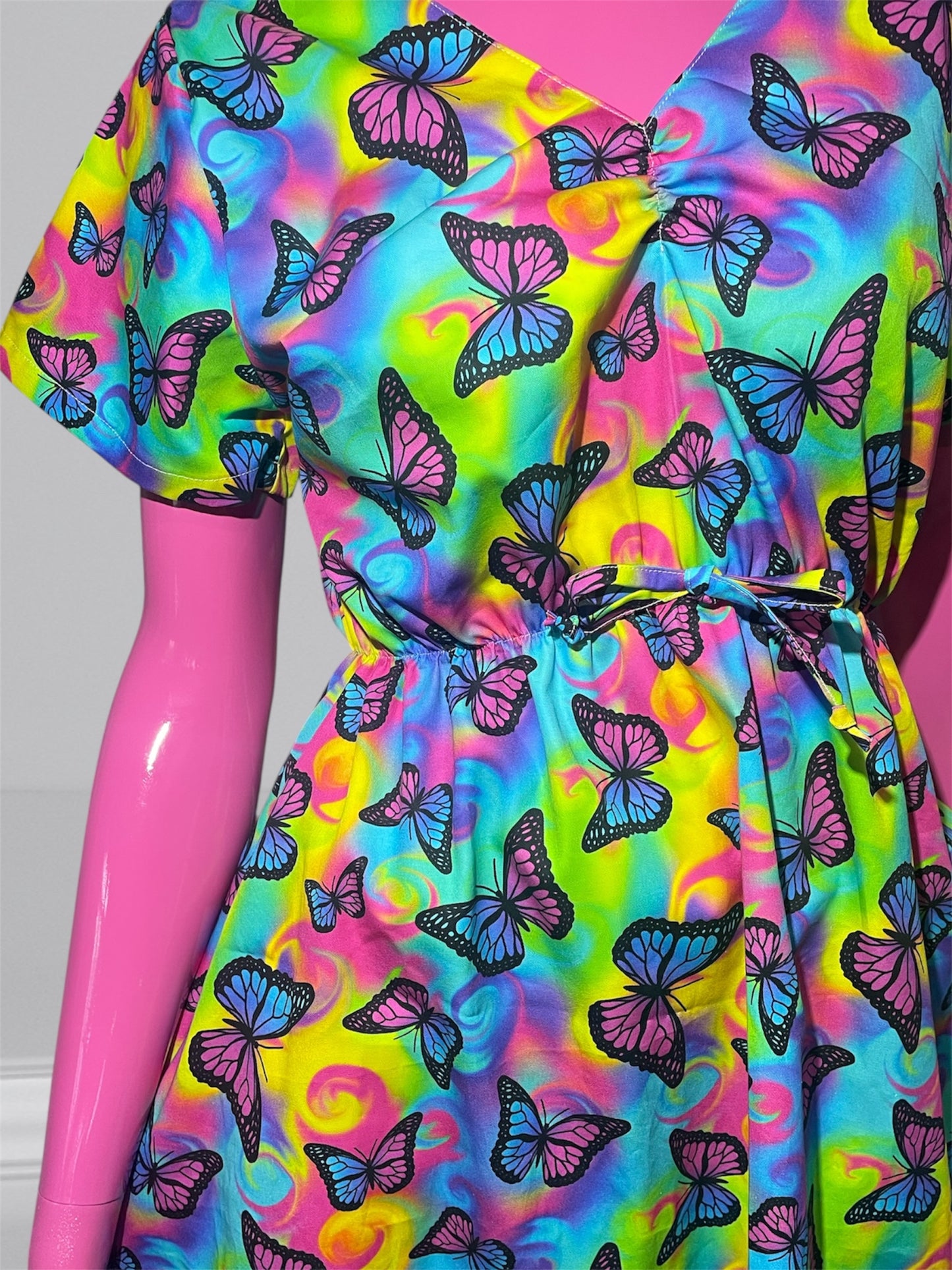 Sweetheart Dress- Rainbow Butterflies