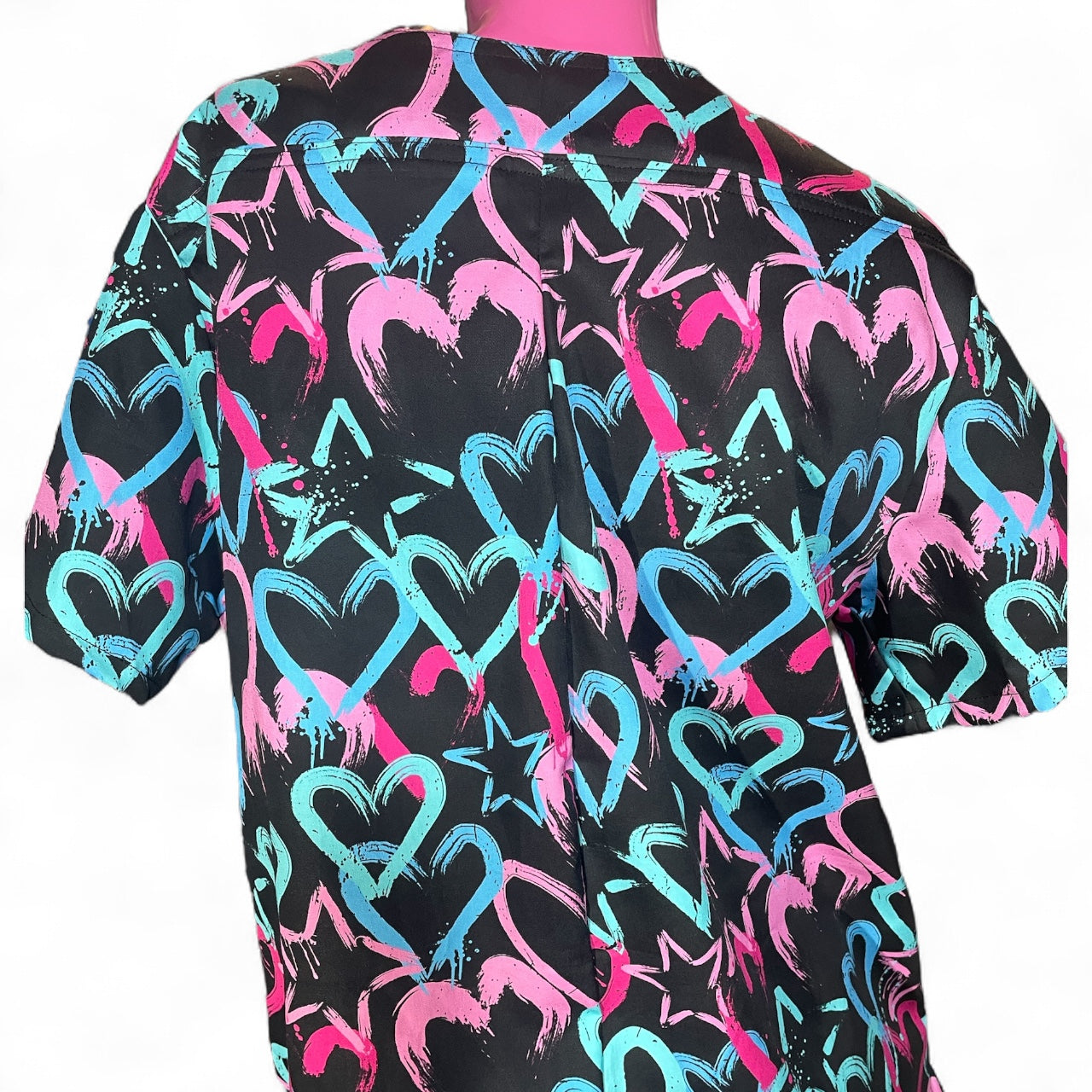 Australian Made Scrub Set- Hearts and Stars