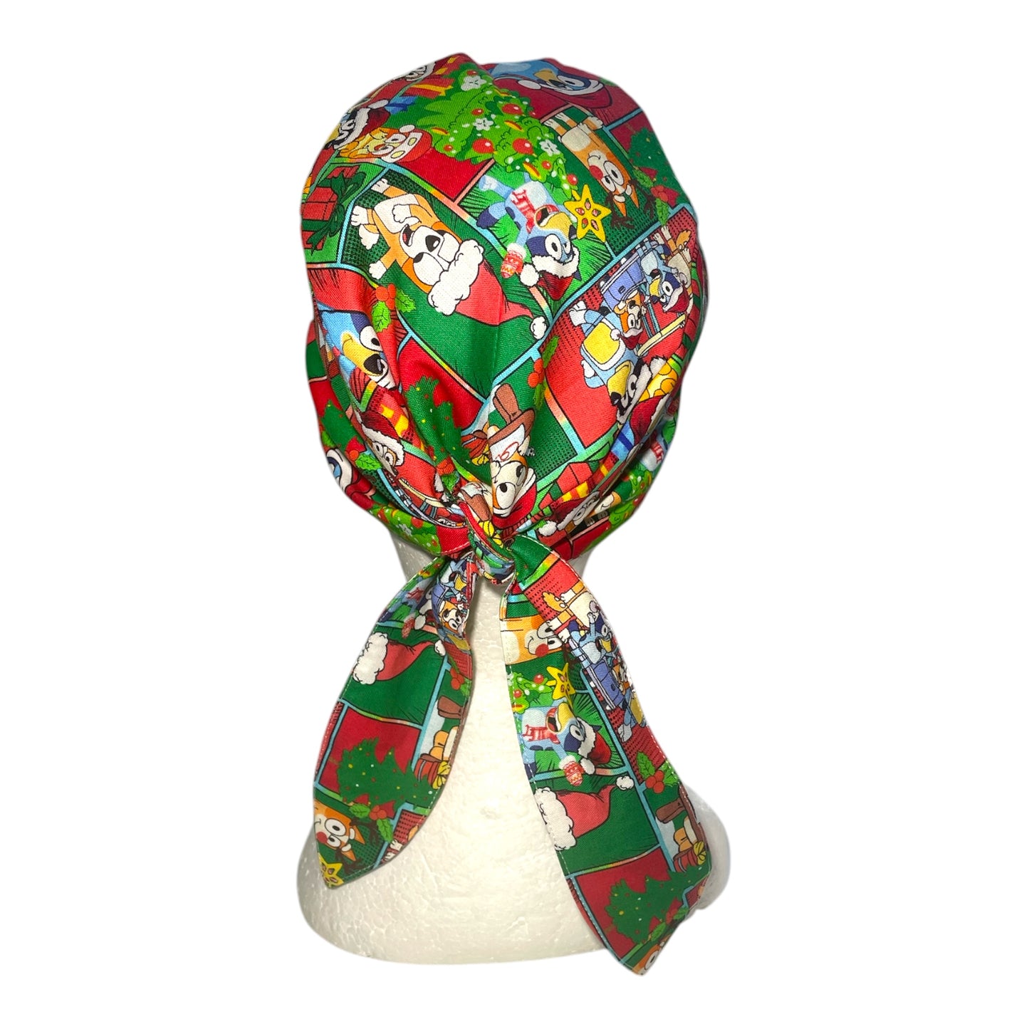 Australian Made Scrub Cap- Christmas Bluey Patches