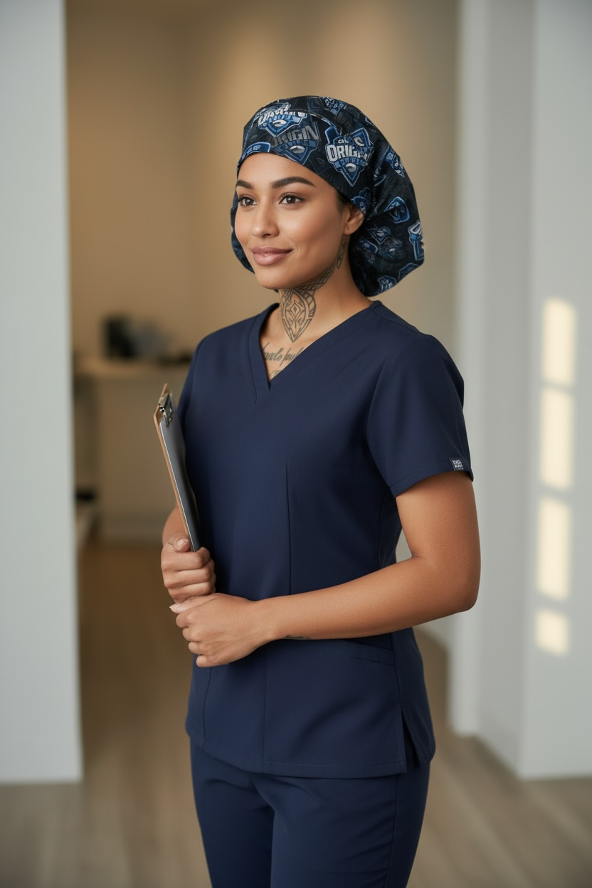 Scrub Cap Bouffant Style- NSW Blues