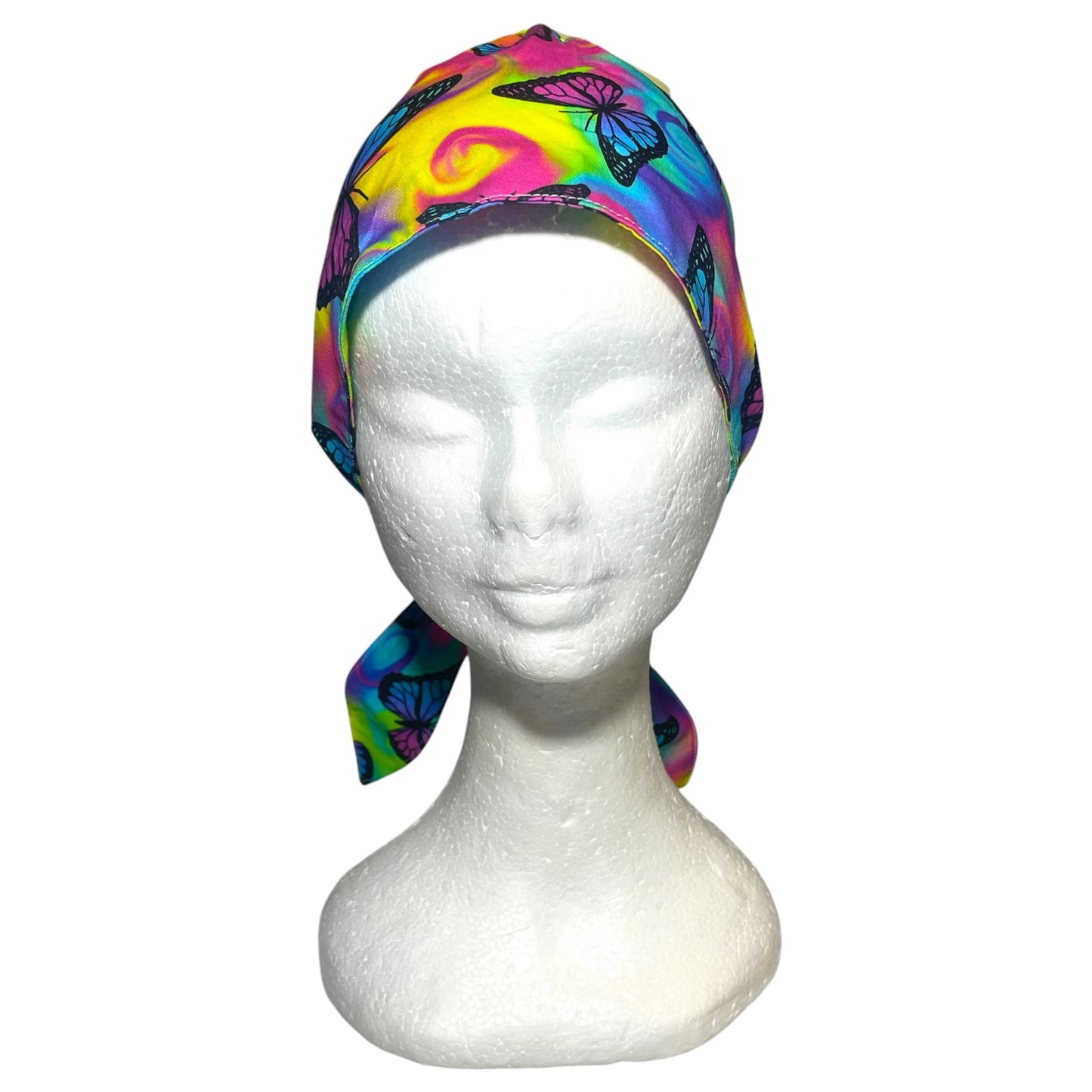 Scrub Cap- Rainbow Butterflies