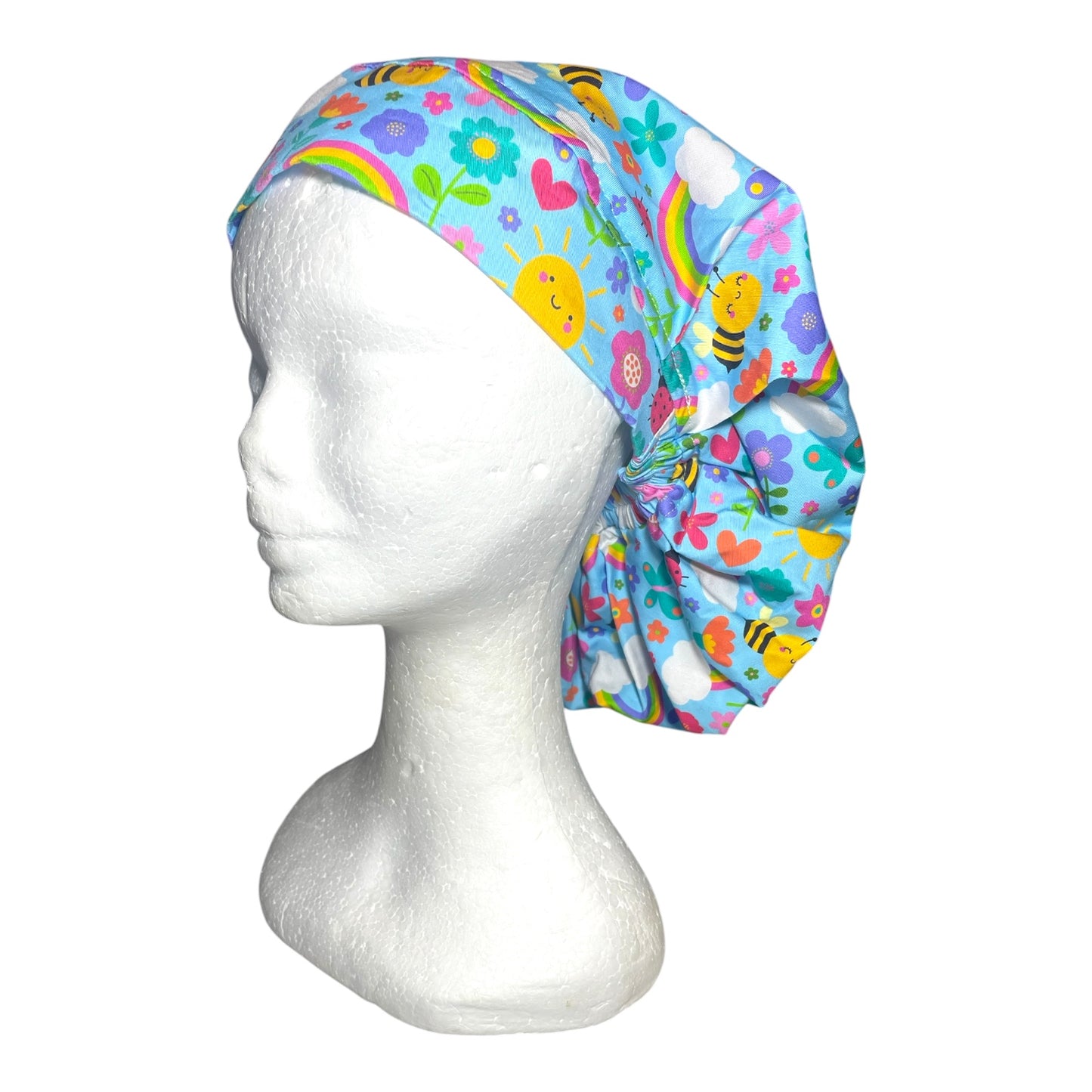 Scrub Cap Bouffant Style- Springtime Fun