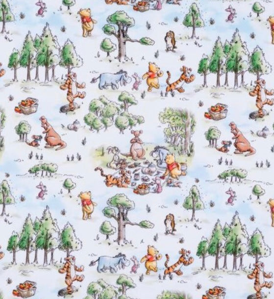 Scrub Top- Pooh Picnic