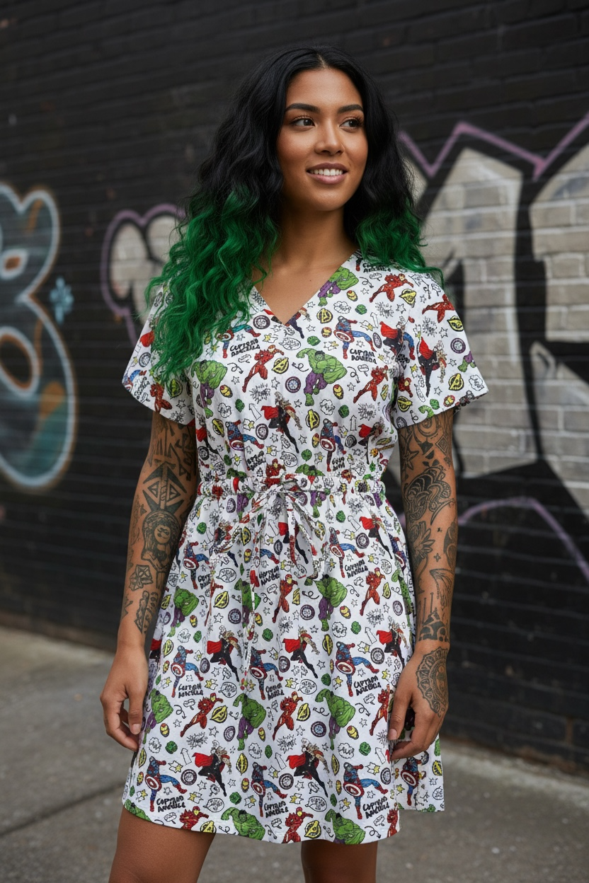 Sweetheart Dress- Marvel Scatter