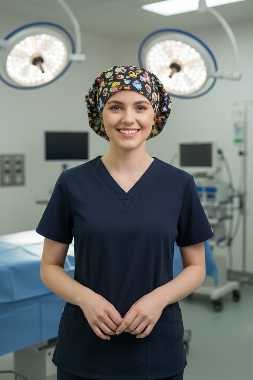 Australian Made Bouffant Style Scrub Cap- Pokemon OG