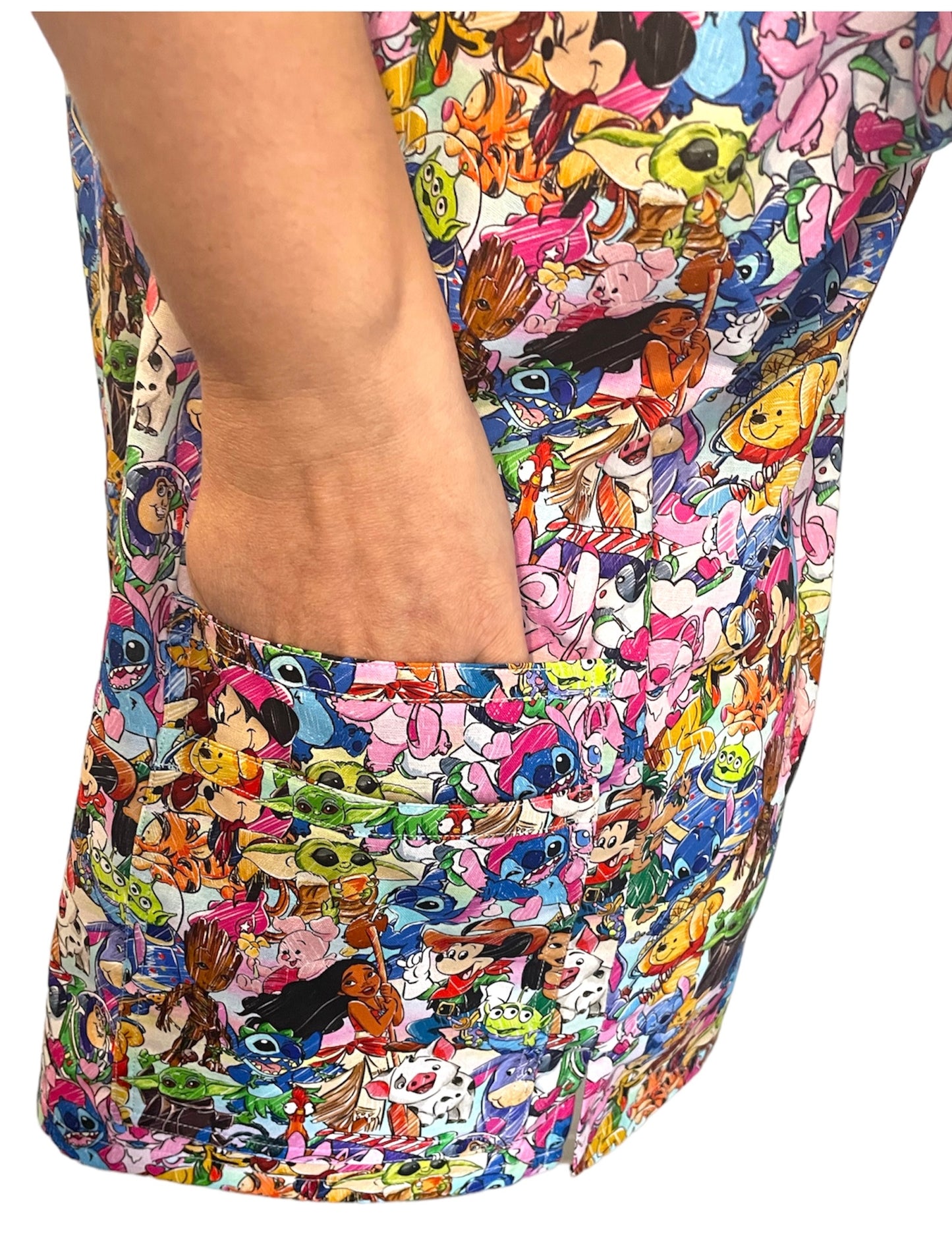 Scrub Top- Cartoon Favourites