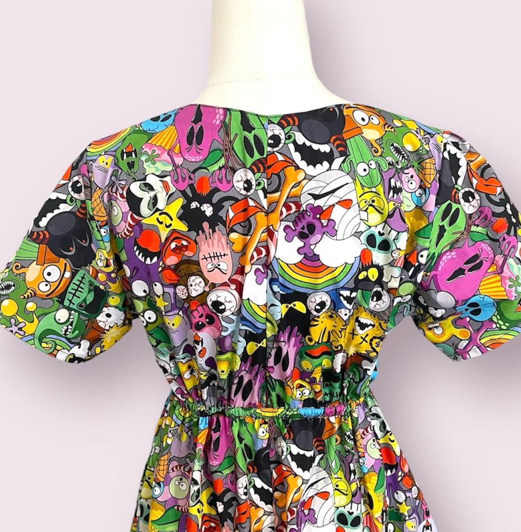 Sweetheart Dress- Colourful Monsters