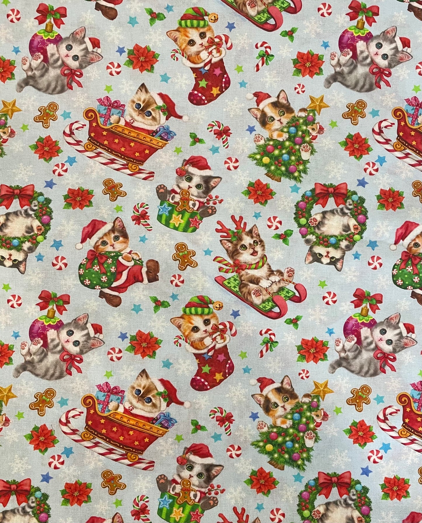 Scrub Top- Christmas Cats