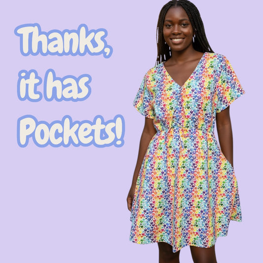 Sweetheart Dress- Rainbow Hearts