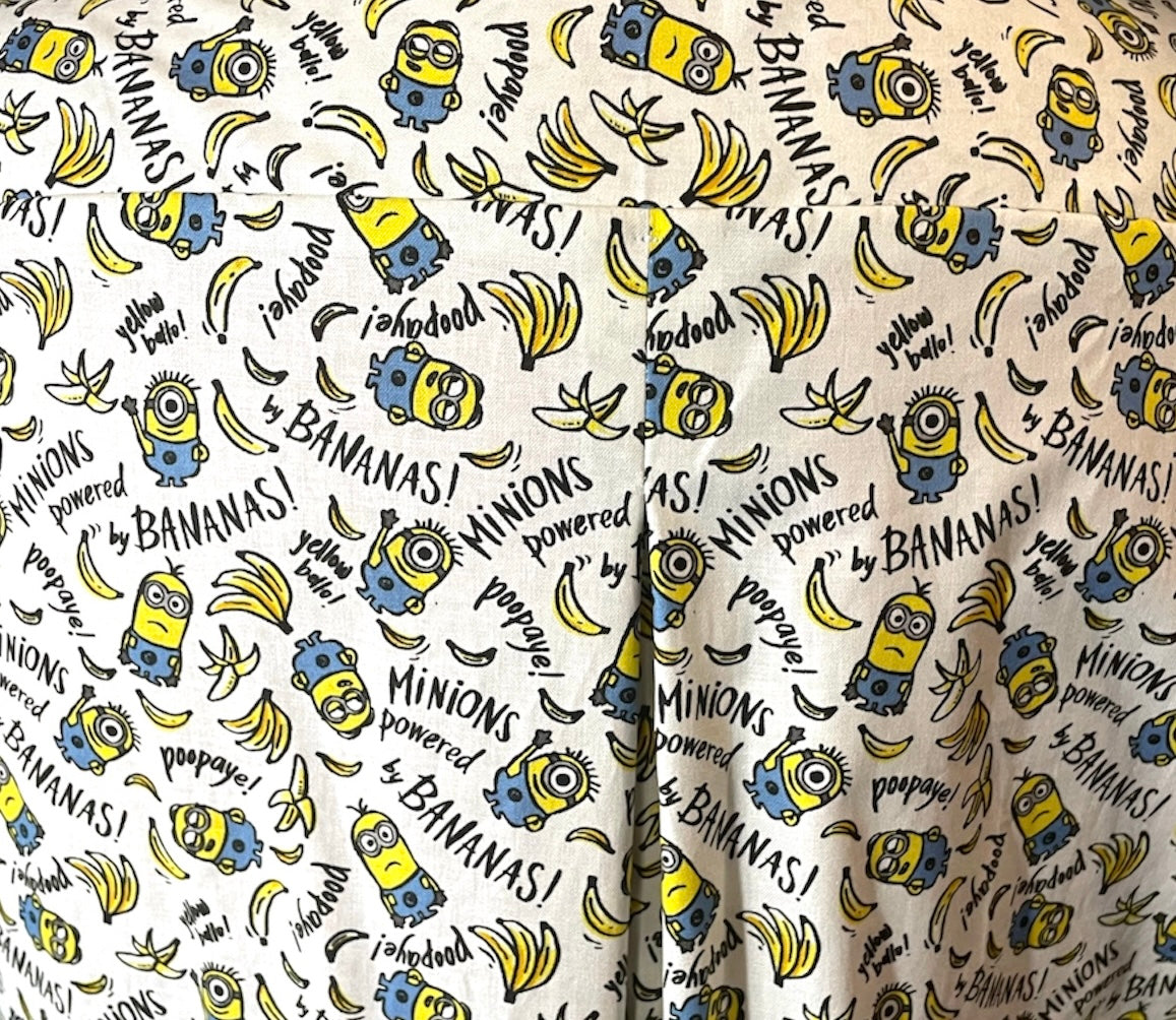 Scrub Top- Minions on white