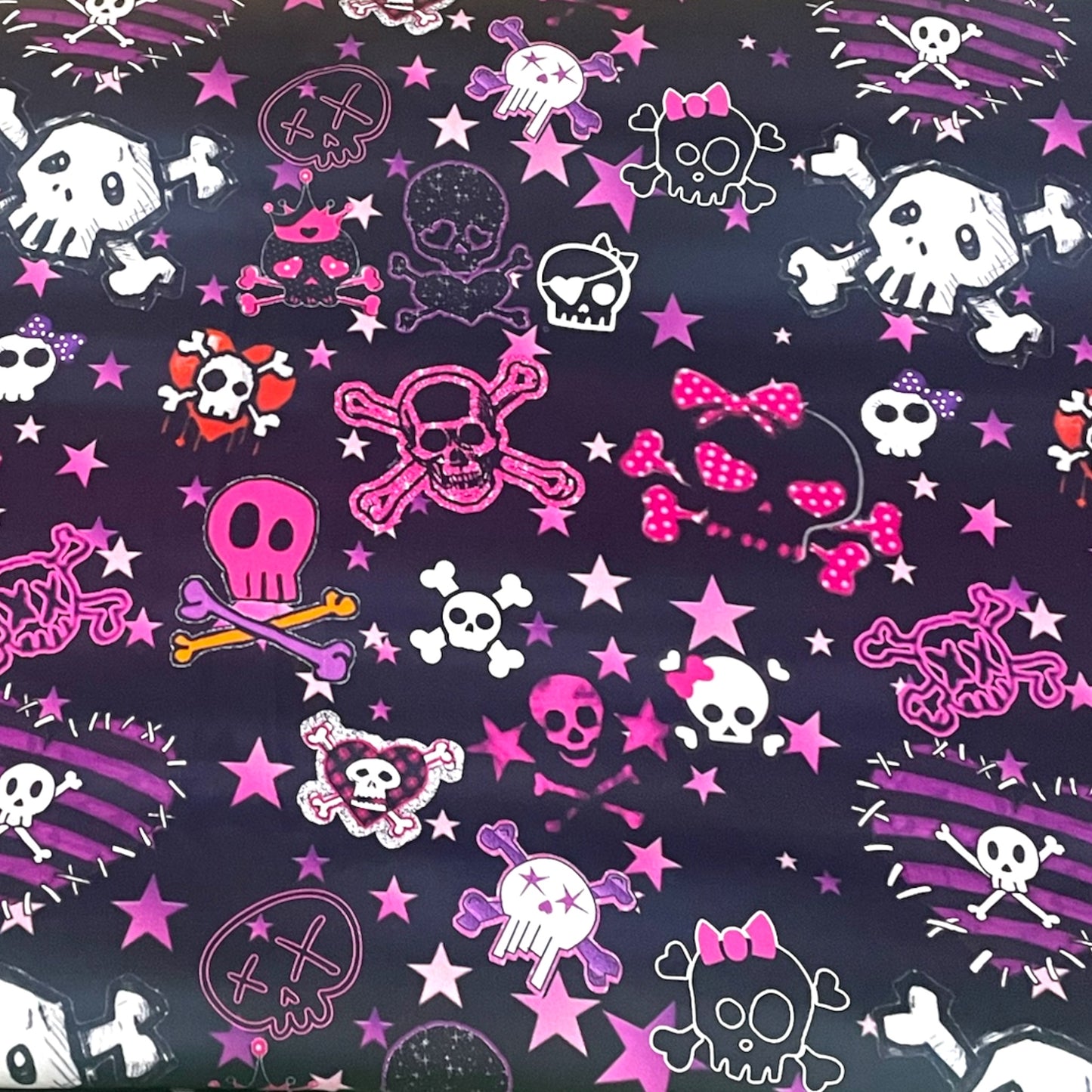 KC Dress- Punk Pink Skulls