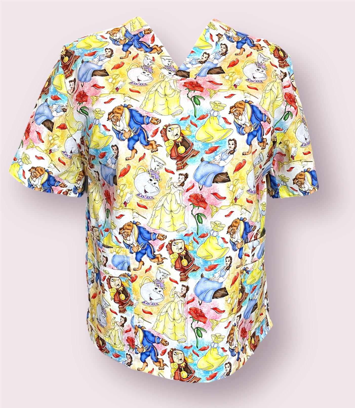 Scrub Top- Beauty and Beast