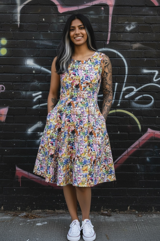 KC Dress- Cartoon Favourites