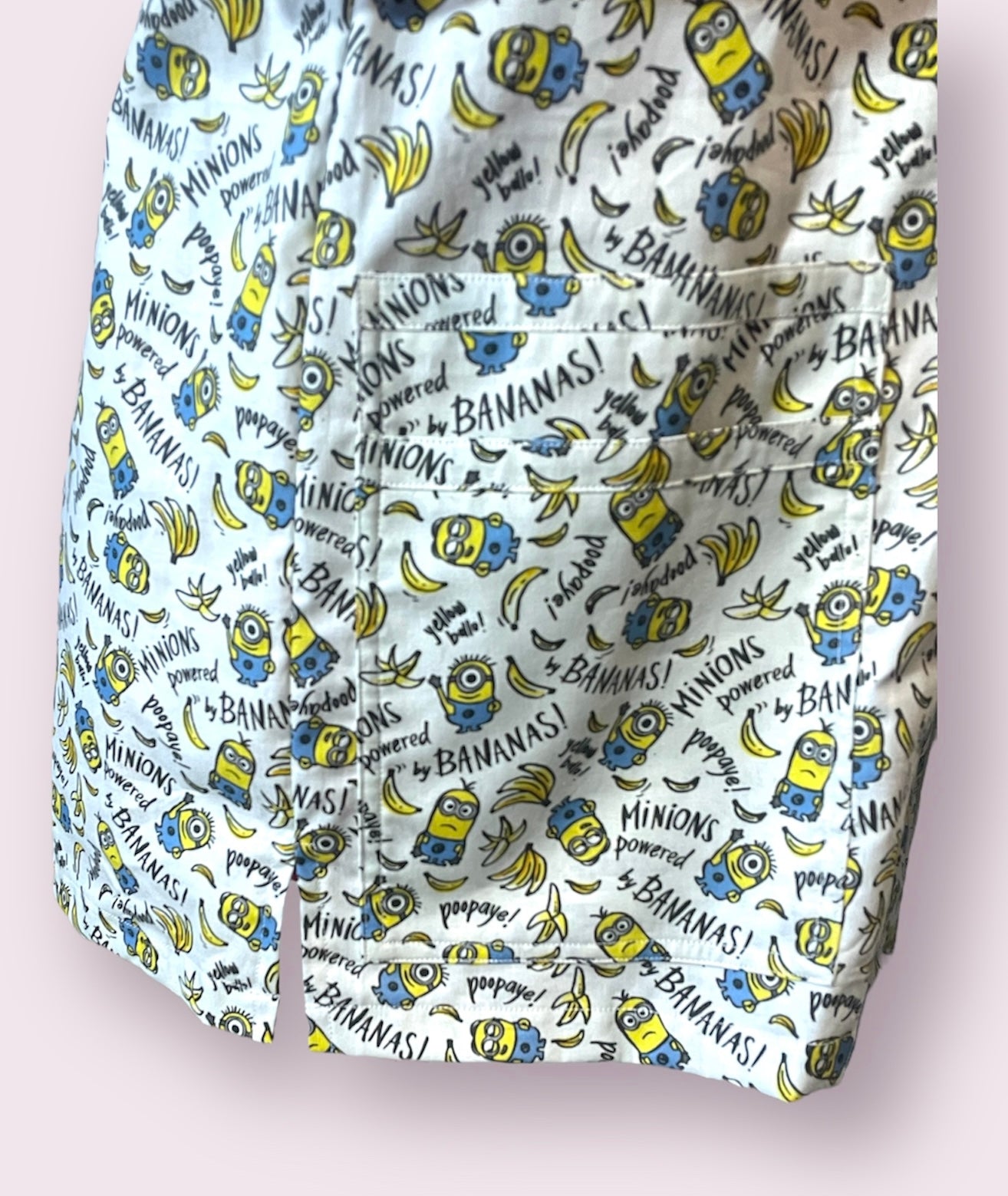 Scrub Top- Minions on white