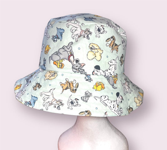 Fashion Hat- Villains on Purple & Famous Cartoon Dogs