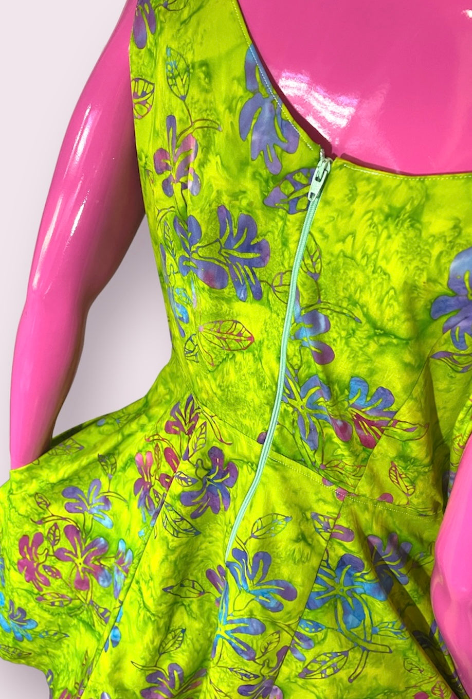 KC Dress- Green Frangipani