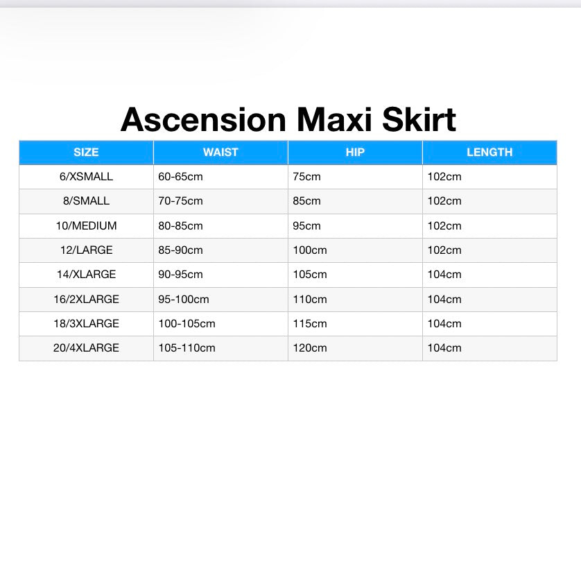 Ascension Maxi Skirt- Red and Black