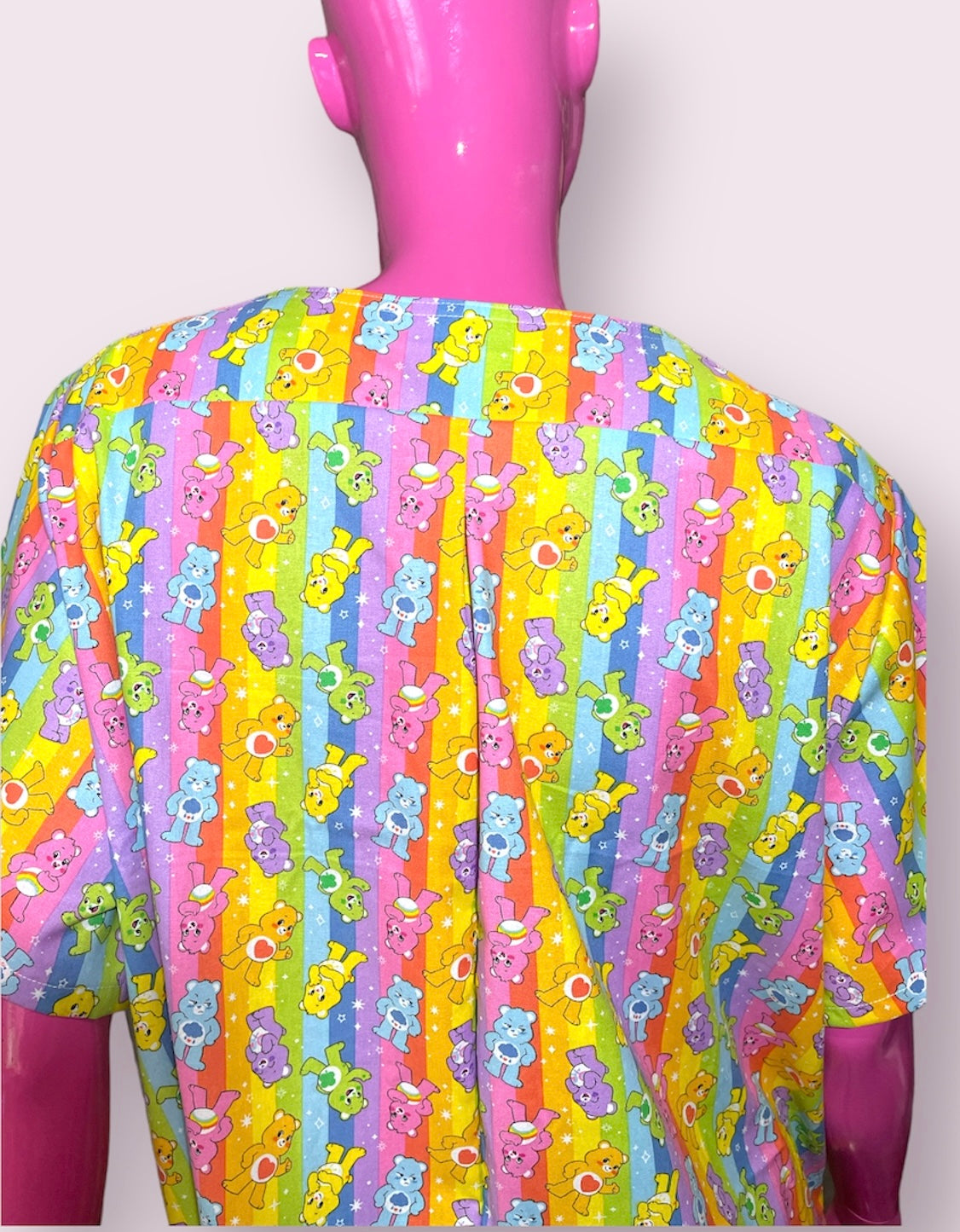 Scrub Top- CareBears Rainbow