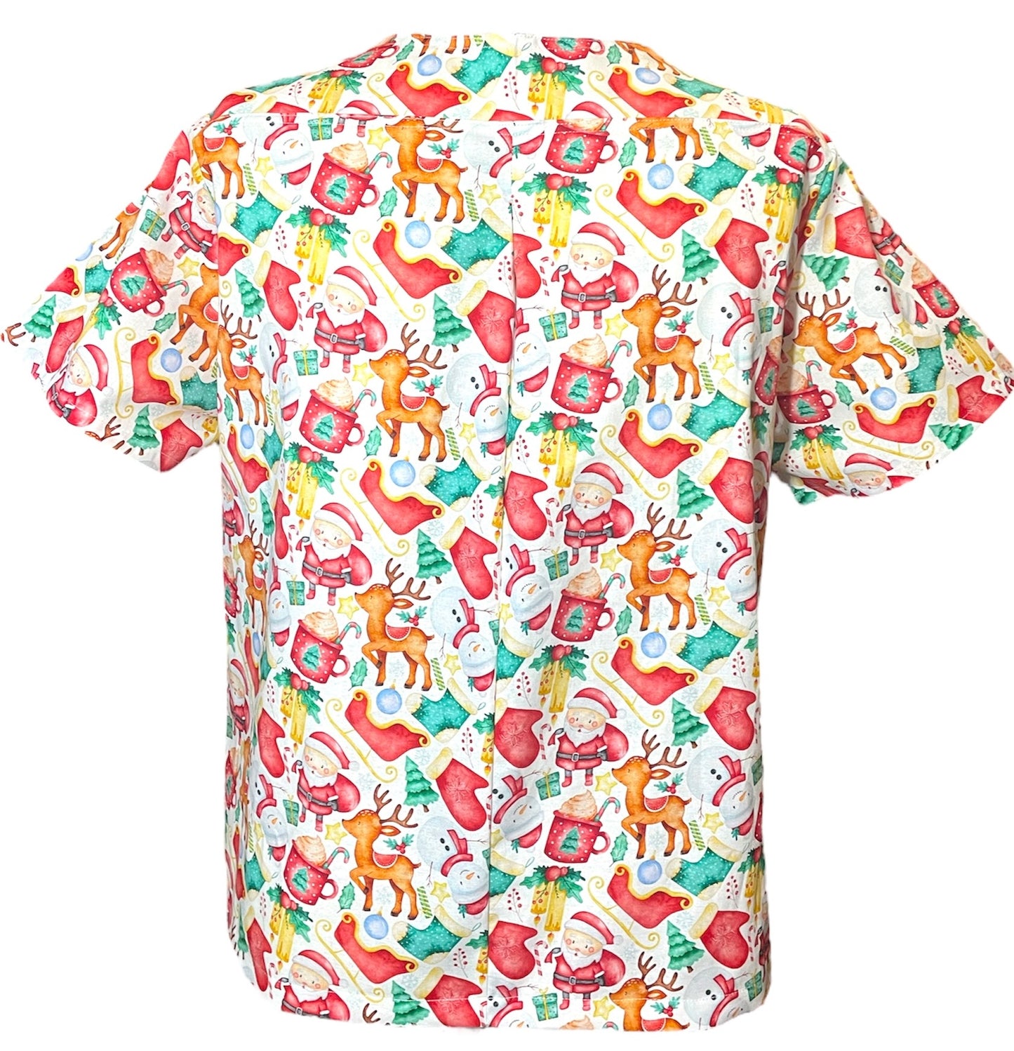 Scrub Top- Christmas Scatter