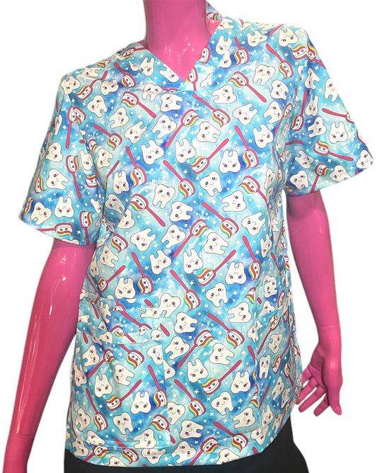 Scrub Top- Dental fun