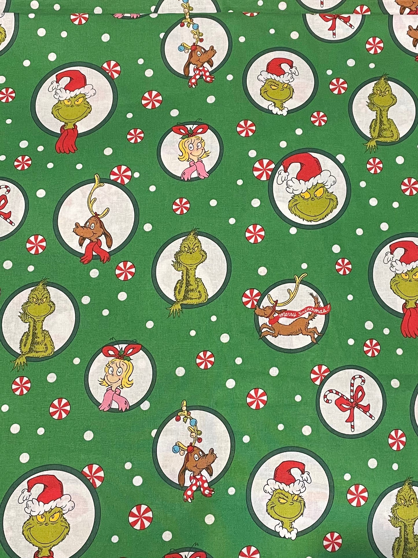 Australian Made Scrub Top- Grinchmas Green