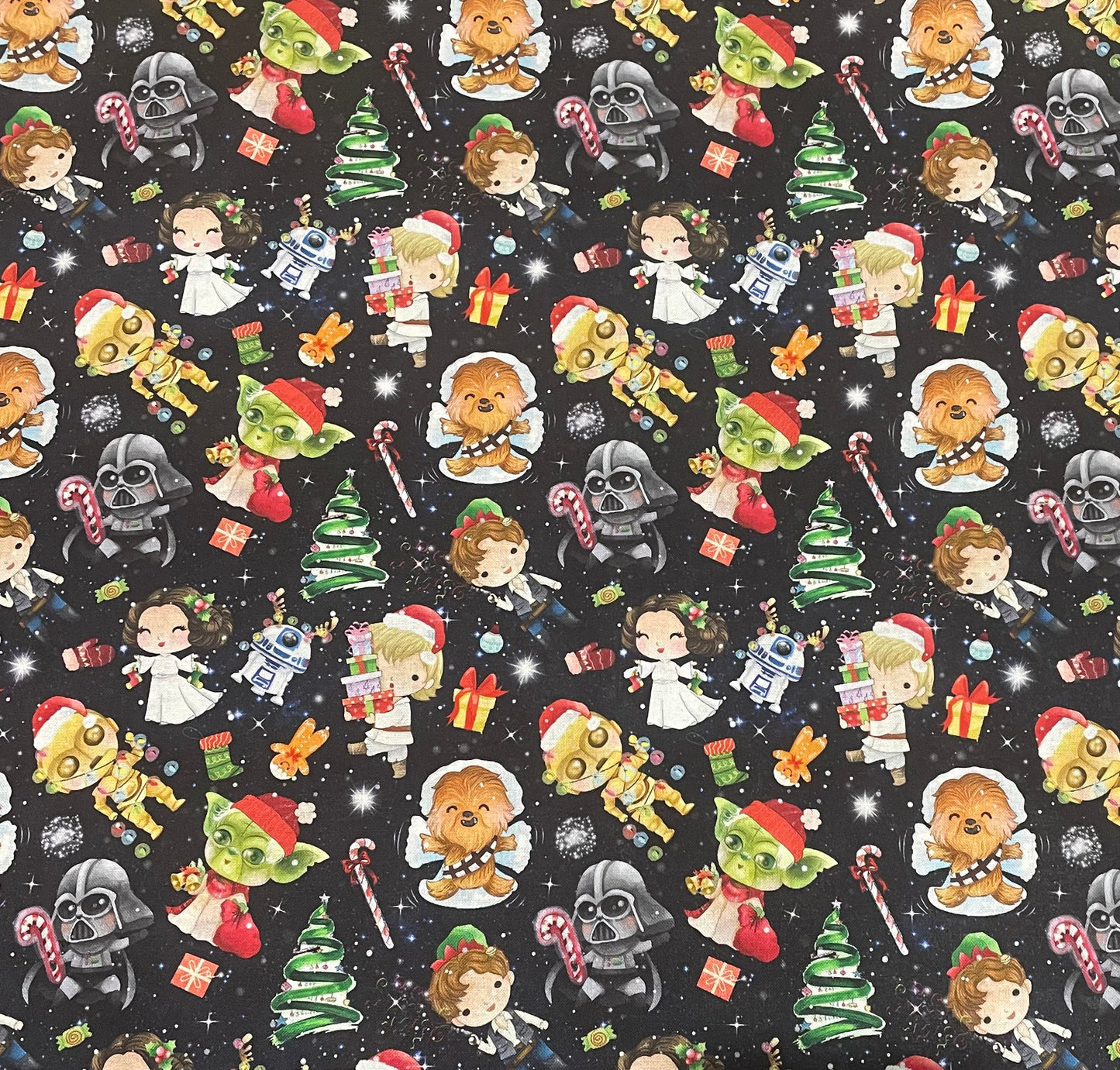 Scrub Top- Christmas StarWars