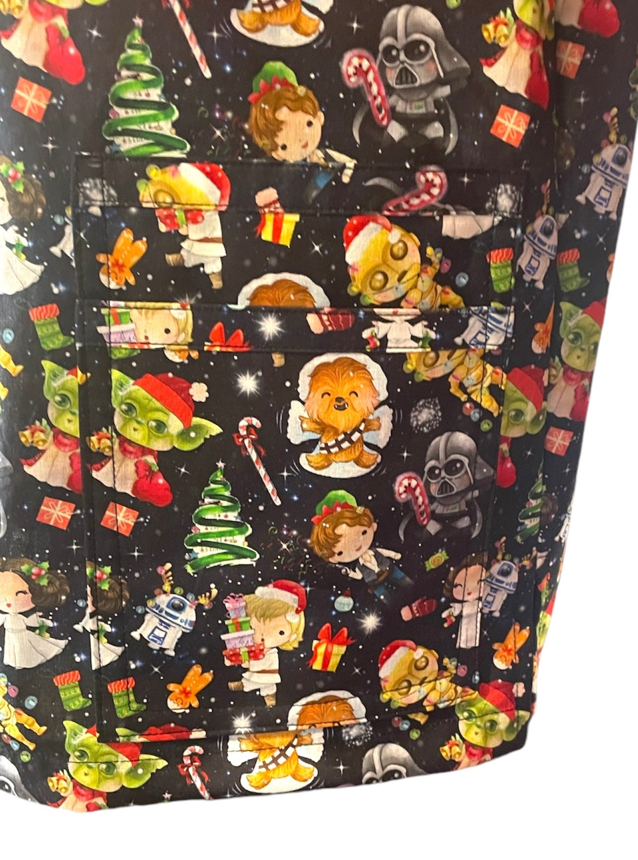 Scrub Top- Christmas StarWars