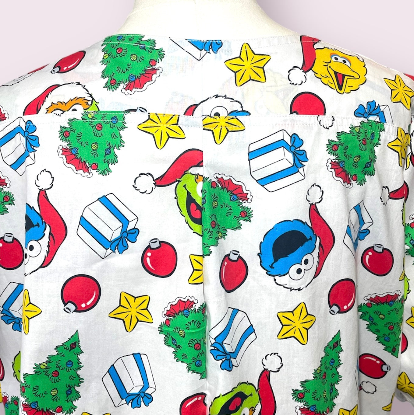 Scrub Top- Sesame Street Christmas