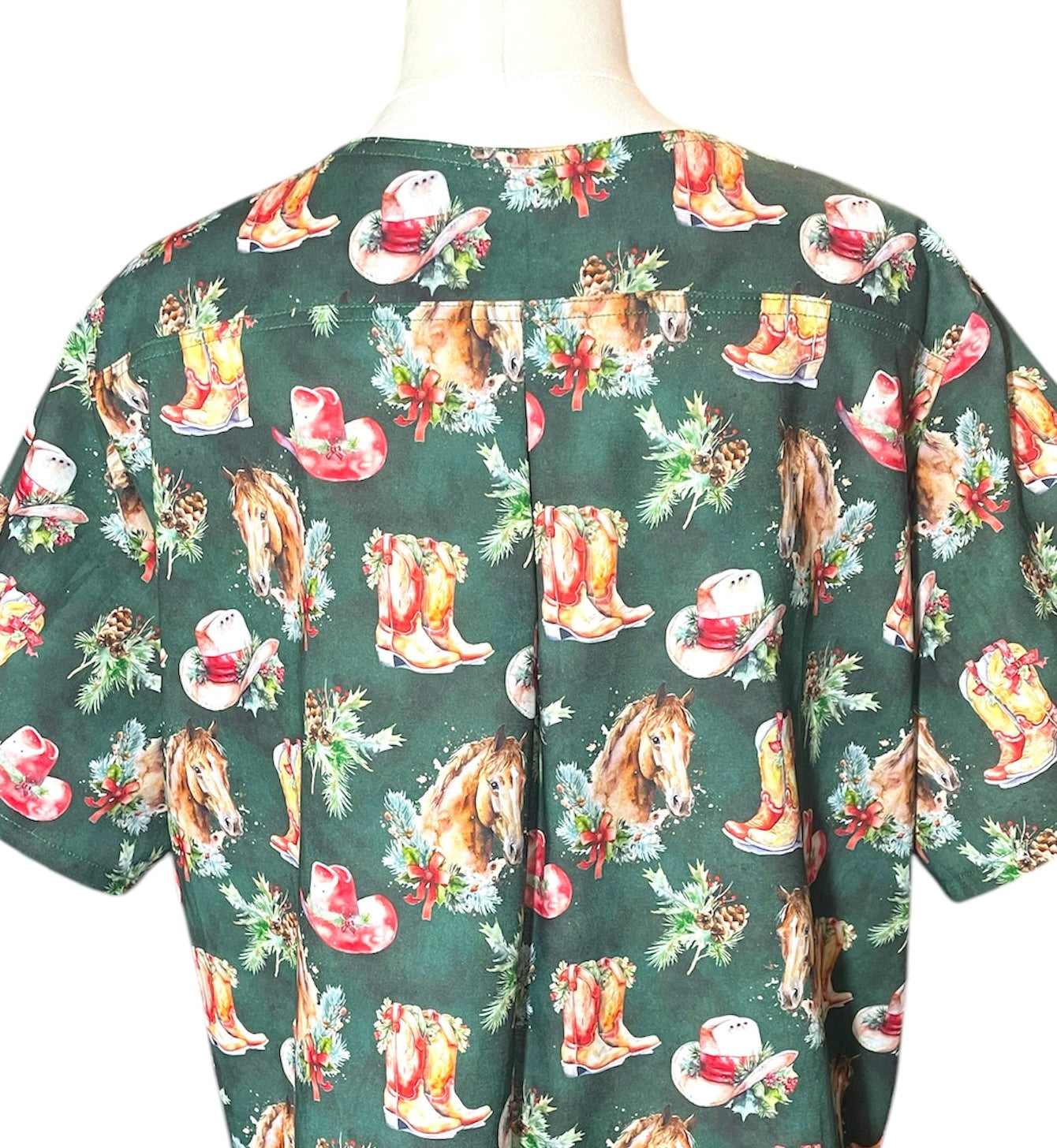 Scrub Top- Country Christmas