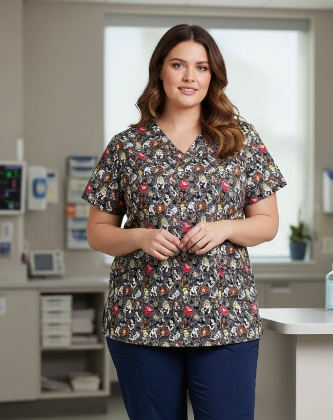 Scrub Top- Rock Princesses