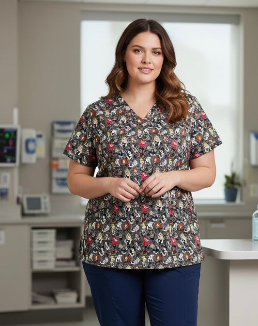 Scrub Top- Rock Princesses