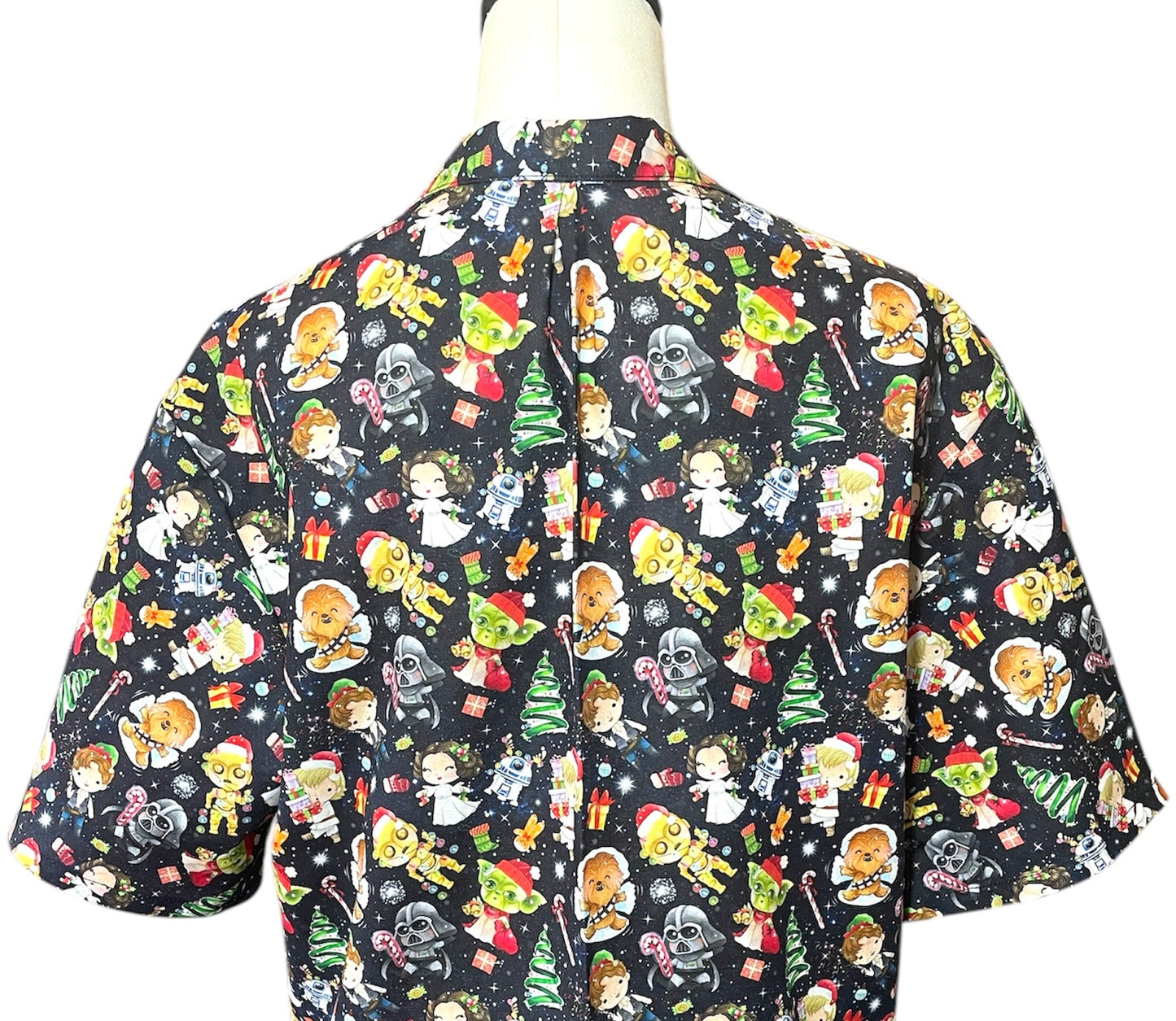 Button Shirt- Christmas Starwars