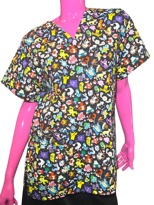 Scrub Top- Pokémon OG
