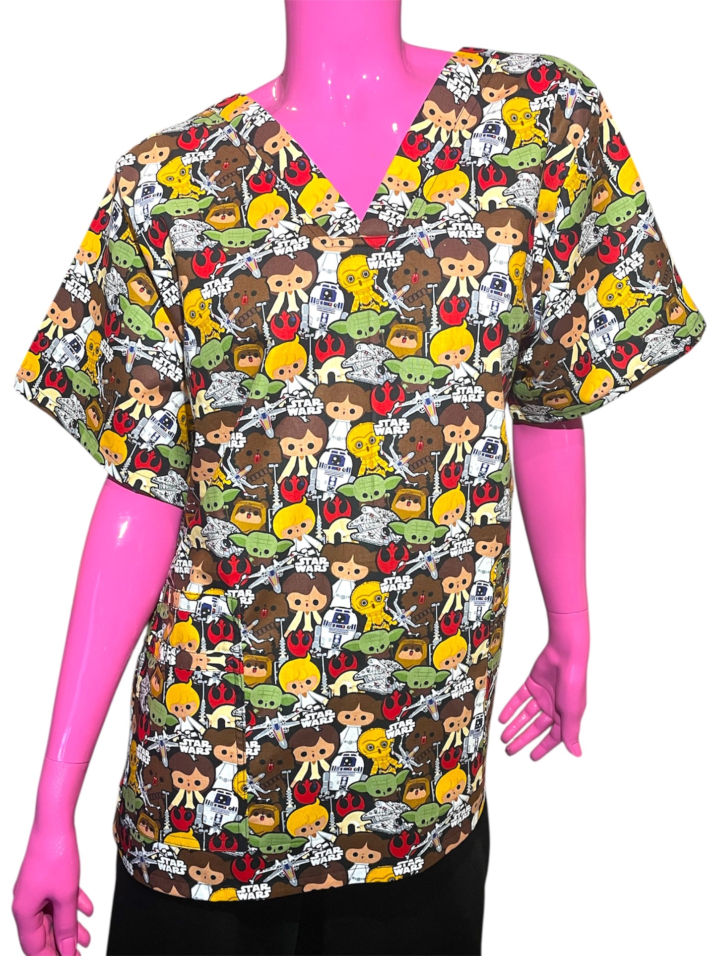 Scrub Top- Starwars Kawaii