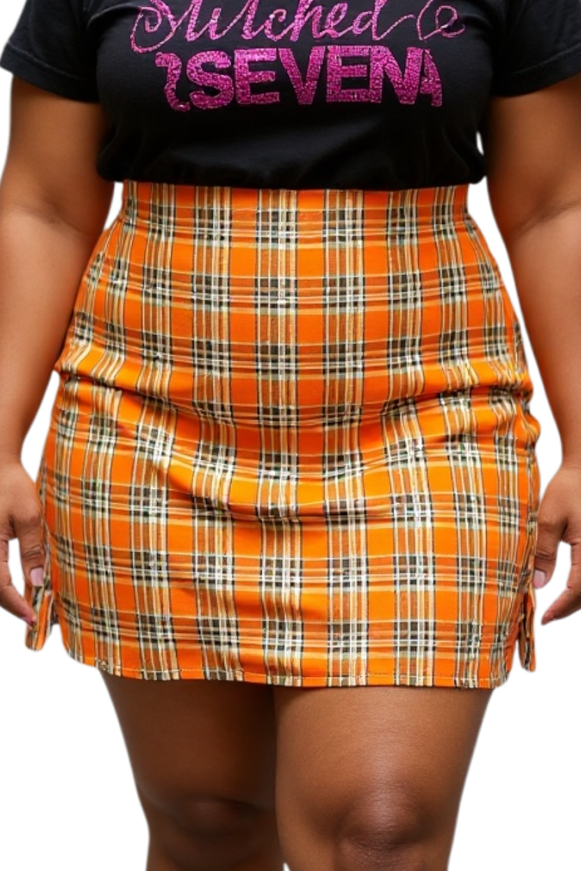 Australian Made Mini Skirt- Eden Skirt- Orange