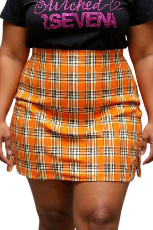 Australian Made Mini Skirt- Eden Skirt- Orange