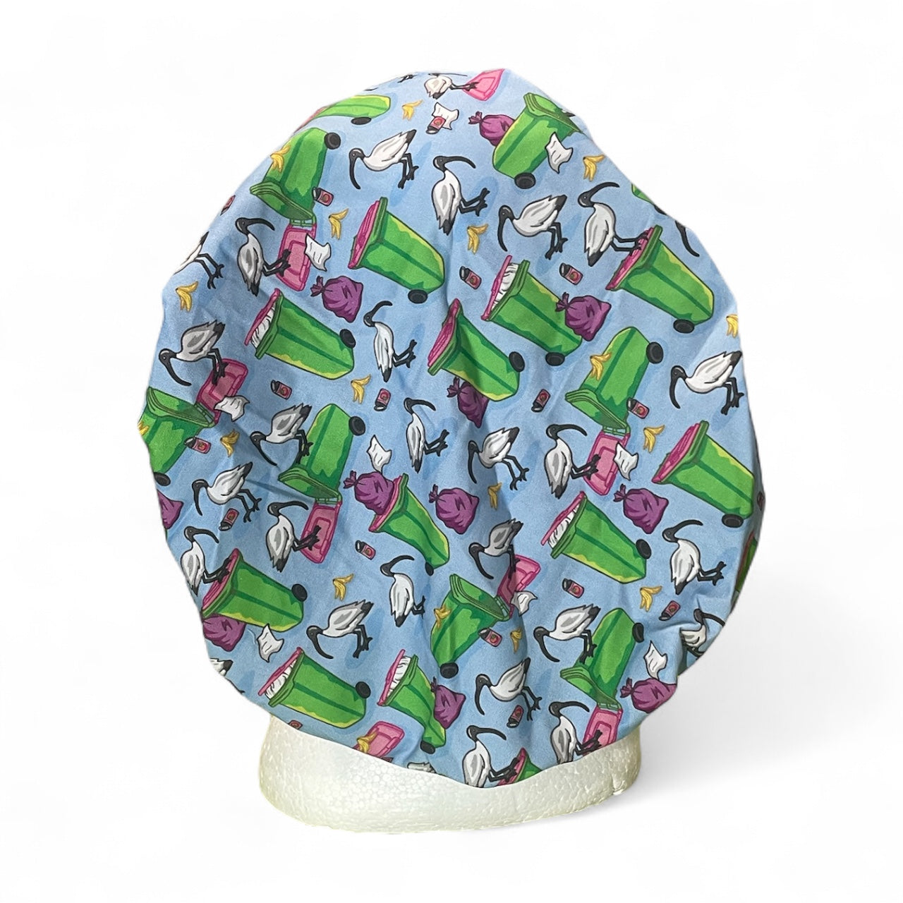 Australian Made Scrub Cap Bouffant Style- Bin Chickens
