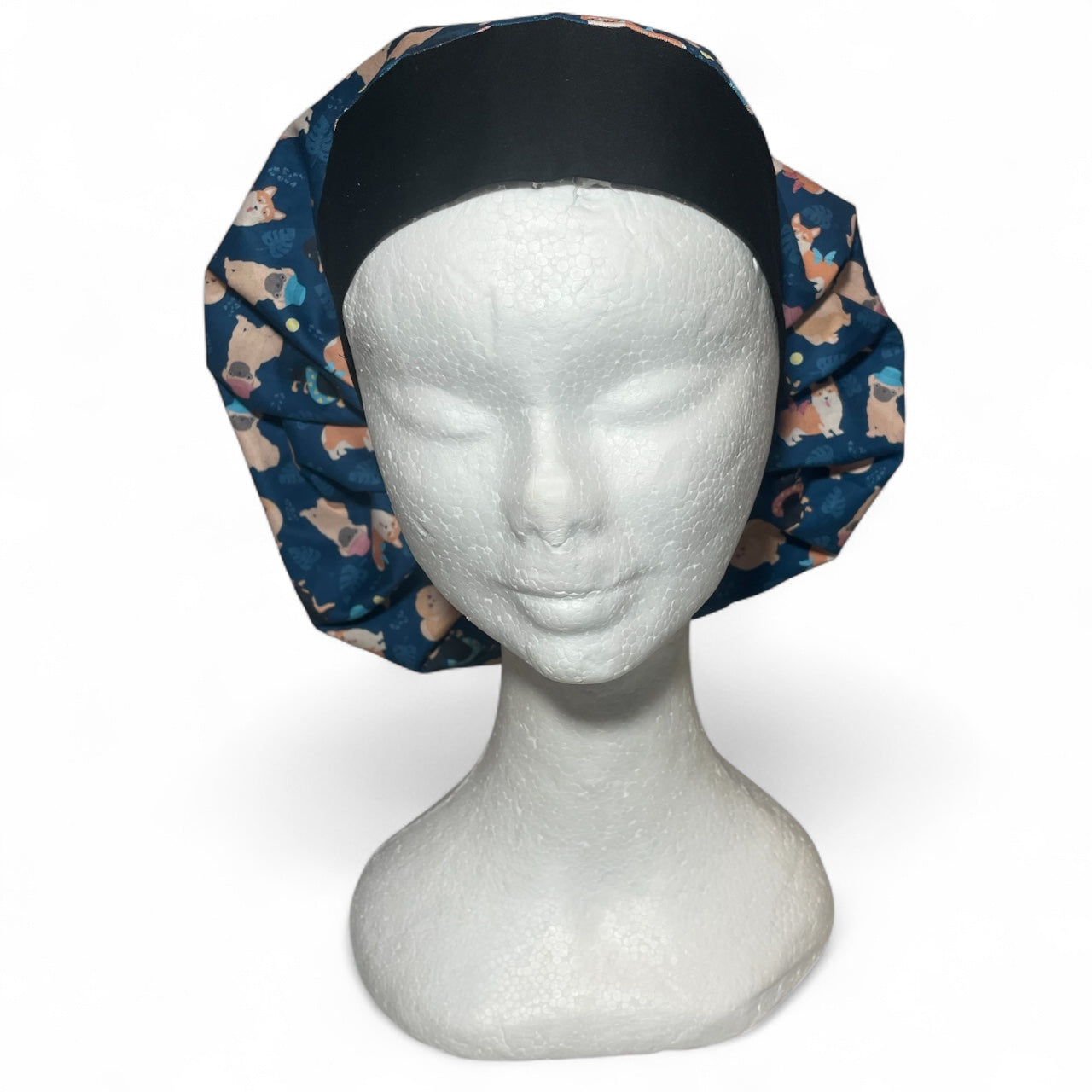 Australian Made Scrub Cap Bouffant Style- Summer Dogs