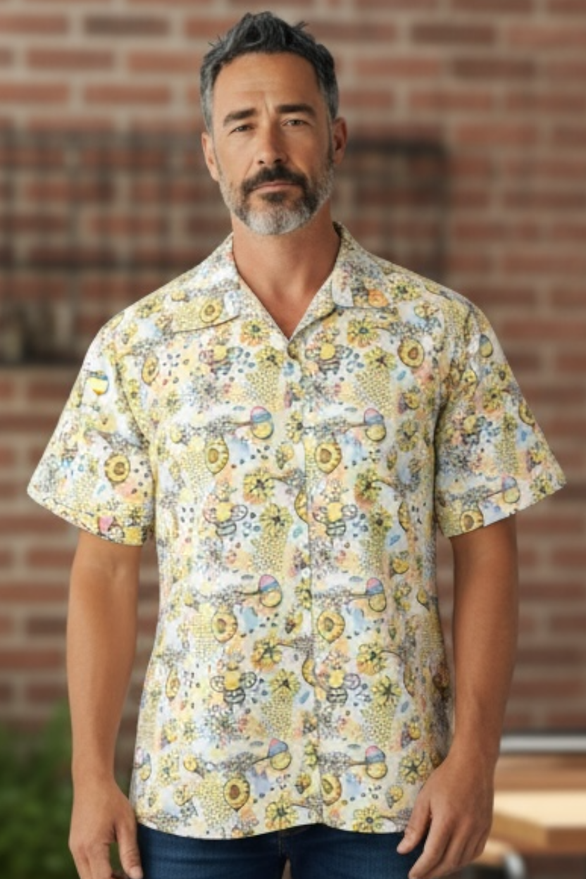 Button Shirt- Sweet Bees